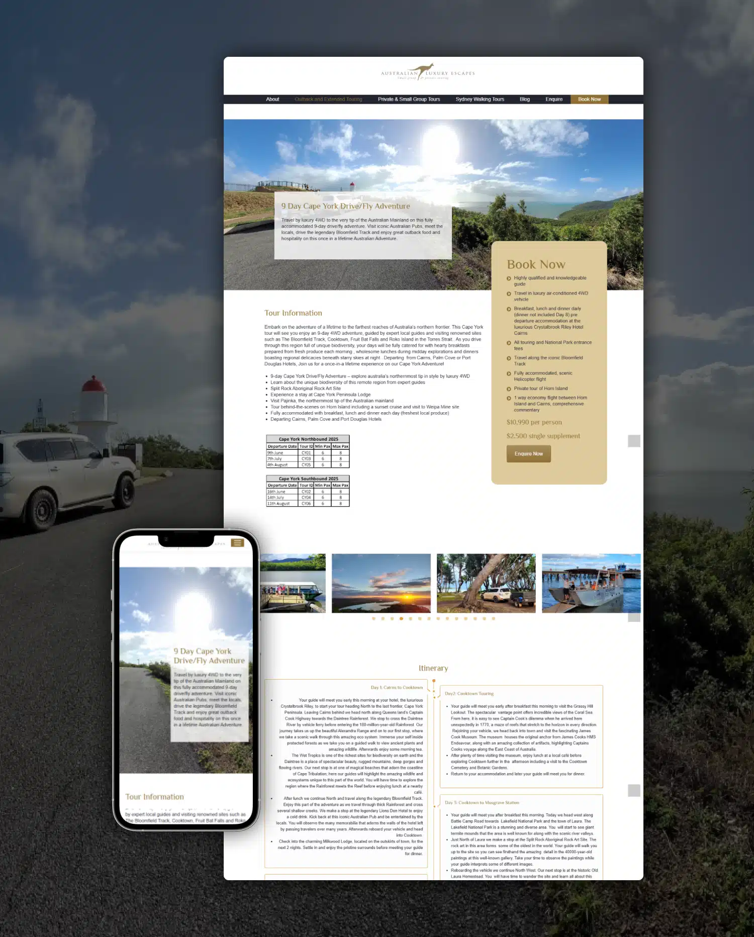 Australian Luxury Escapes project screenshot