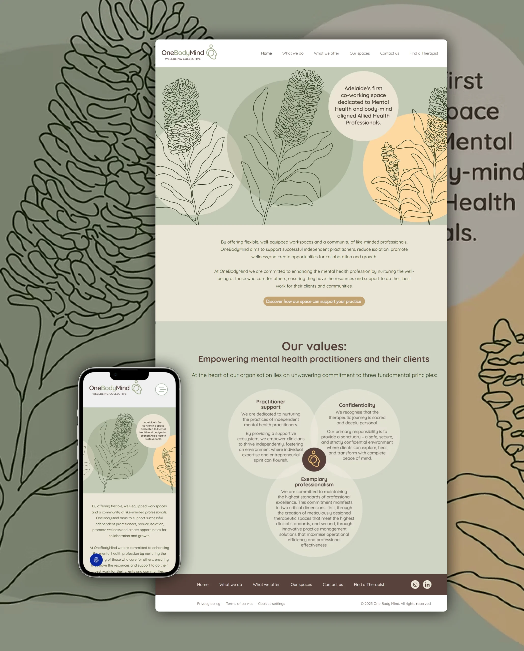 One Body Mind project screenshot